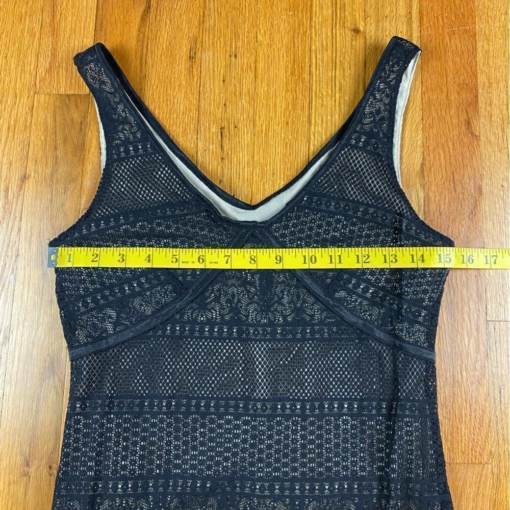 Ideology Black And Cream Mesh Net Dress Size M - Picture 4 of 7